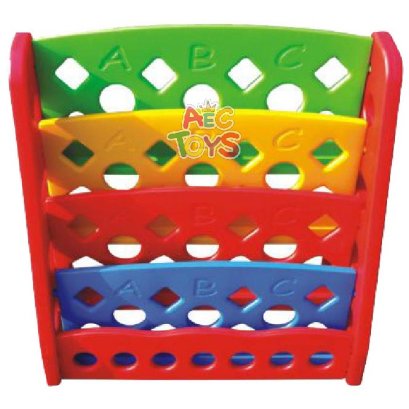 ชั้นวางหนังสือช่องกลม โชว์ปกพลาสติก